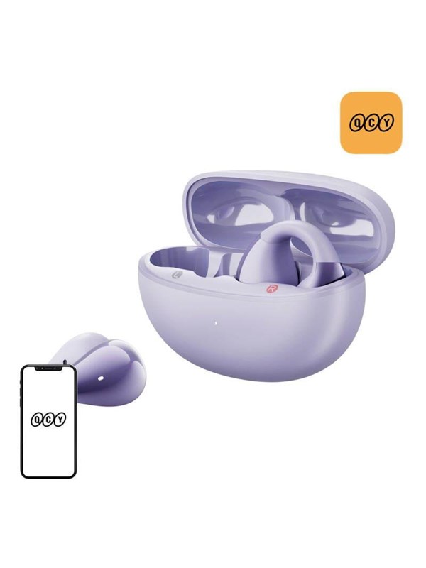 QCY Crossky Clip T33 headphones (purple)