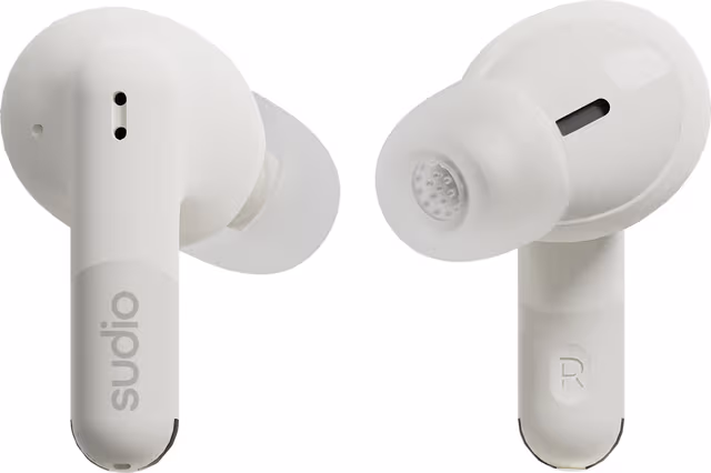 Sudio D1 helt trådløse in-ear ørepropper (hvit)
