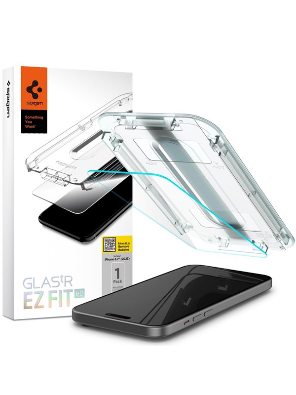 Spigen Glass tR EZ Fit HD 1 Pack - Transparency - iPhone 16/15 Plus