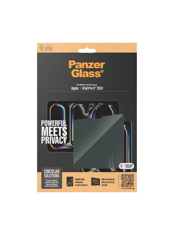 PanzerGlass Privacy Screen Protector iPad Pro 11" (2024) | Ultra-Wide Fit