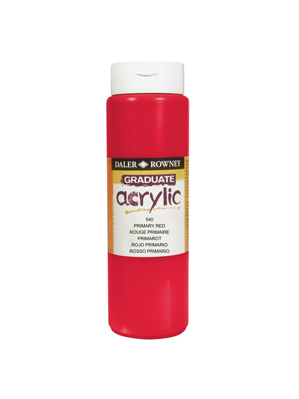 Daler-Rowney Graduate Acrylic 500 ml Primary Red
