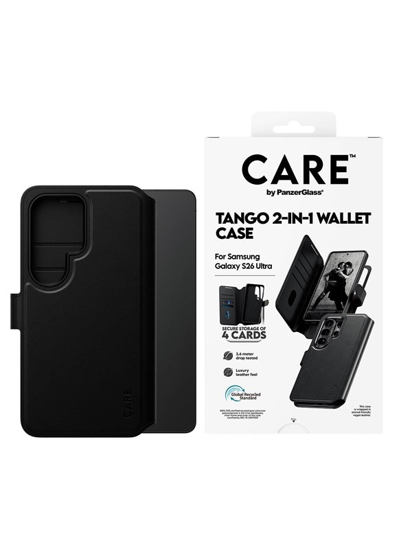CARE by PanzerGlass Tango 2-in-1 Wallet Case w. Qi Samsung Galaxy S26 Ultra