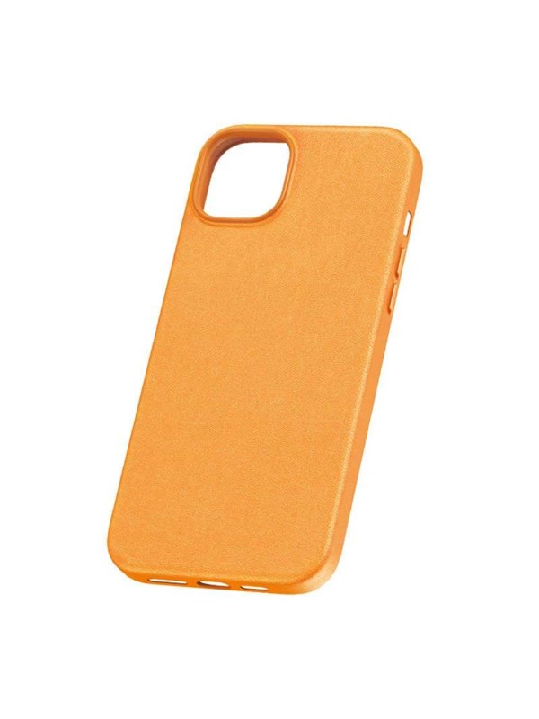 Baseus Phone Case for iPhone 15 Plus  Fauxther Series (Orange)