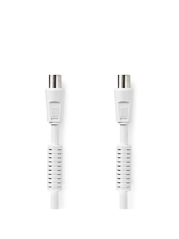 Nedis Coax Cablel | IEC (Coax) Male | IEC (Coax) Female | Nickel Plated