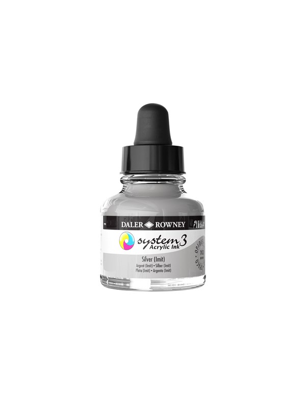 Daler-Rowney System3 Ink 29.5 ml Silver Imit