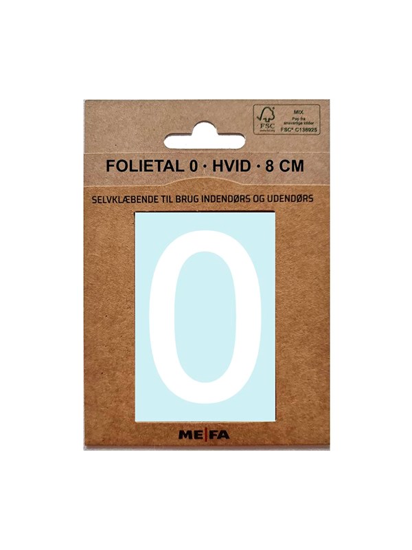 MEFA Foil number 0 White