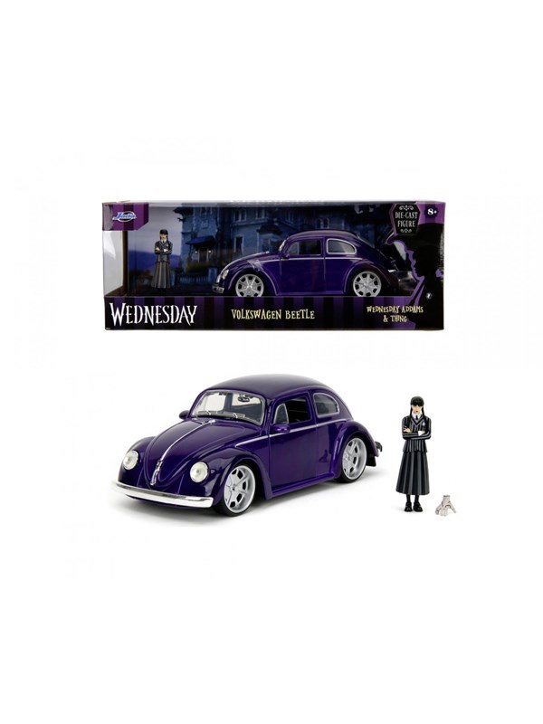 Jada Toys Wednesday Volkswagen Beetle Bil 1:24