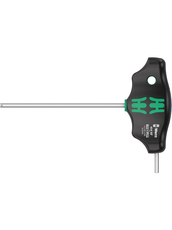 Wera 454 HF T-handle hexagon screwdriver Hex-Plus 3 x 100 mm