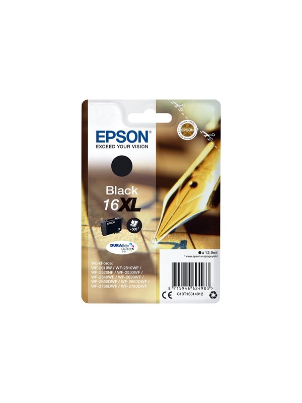 Epson 16XL - XL - black - original - ink cartridge