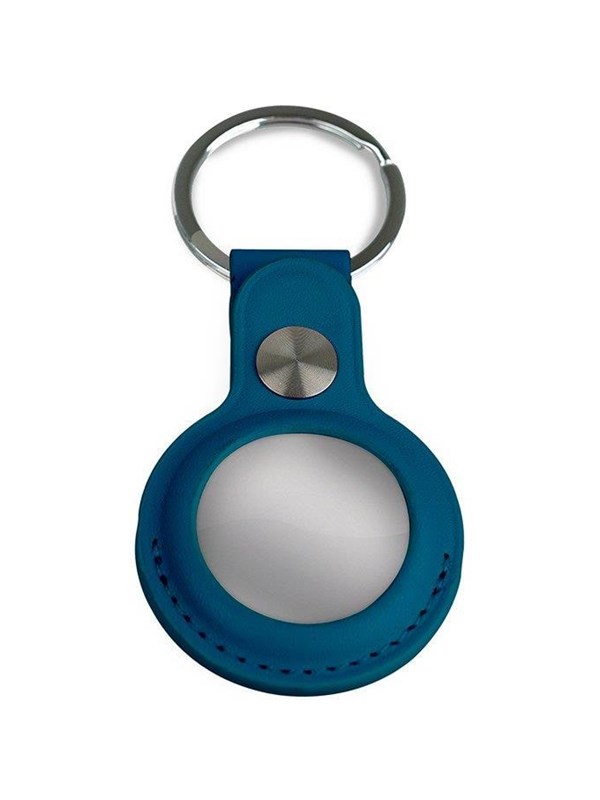 Light Solutions Airtag Key ring - Leather - Navy blue