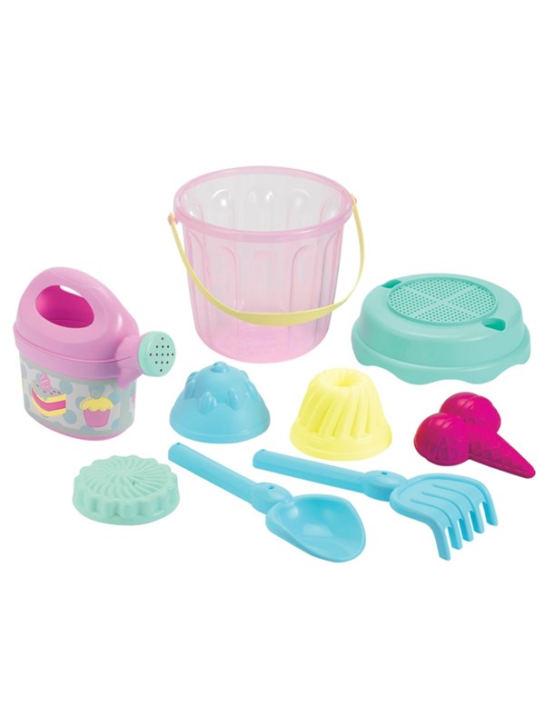Ecoiffier Bucket Set with Pastry Sand Molds 9pcs.