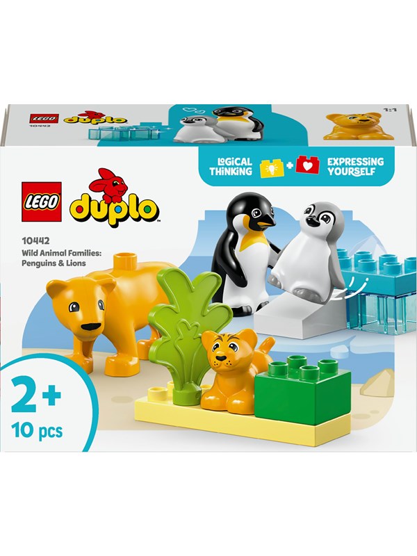 LEGO DUPLO 10442 Villdyrfamilier: Pingviner og løver