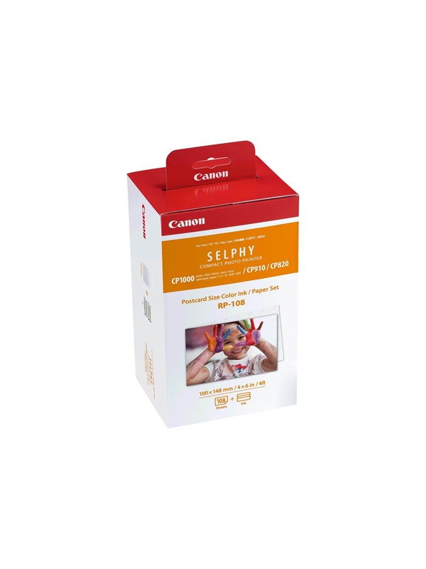Canon RP-108 Color Ink Paper Set for Selphy