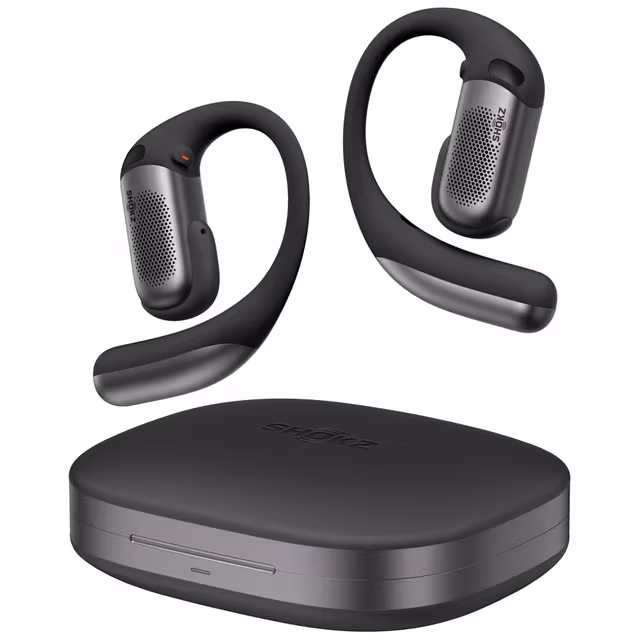 Shokz OpenFit Pro helt trådløse open-ear hodetelefoner (sort)