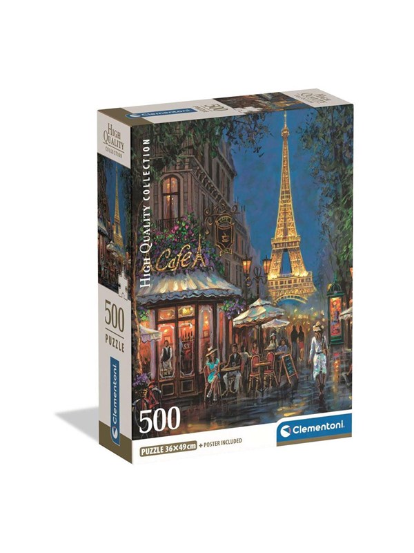 Clementoni Puzzle 500 Pcs CB High Quality Collection Night of the Eiffel Café