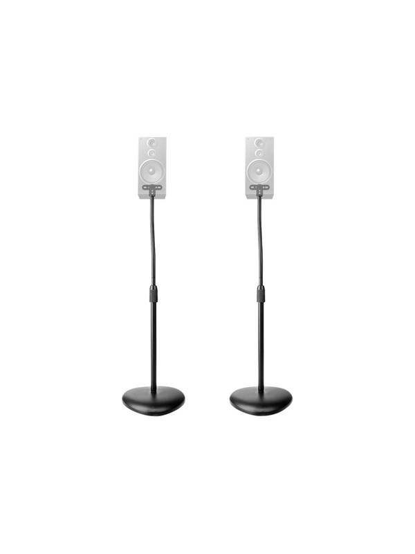 Nedis - stand - for speaker(s) - matte black - Max 4.5 kg - recommended for