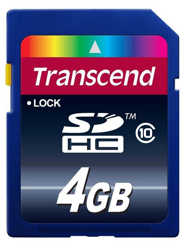 Transcend SDHC Memory Card - 4 GB