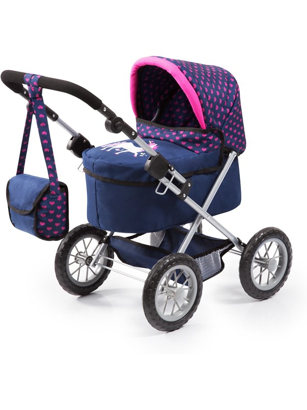 Bayer Design Doll's Pram Trendy - Dark Blue