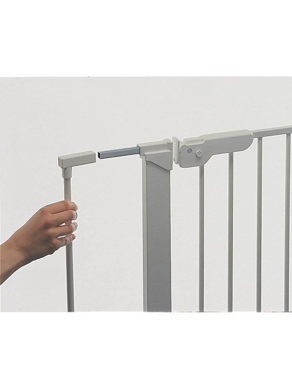 BabyDan Extend A Gate sikkerhetsgrindforlengelse, 2 forlengere, 14cm, sølv