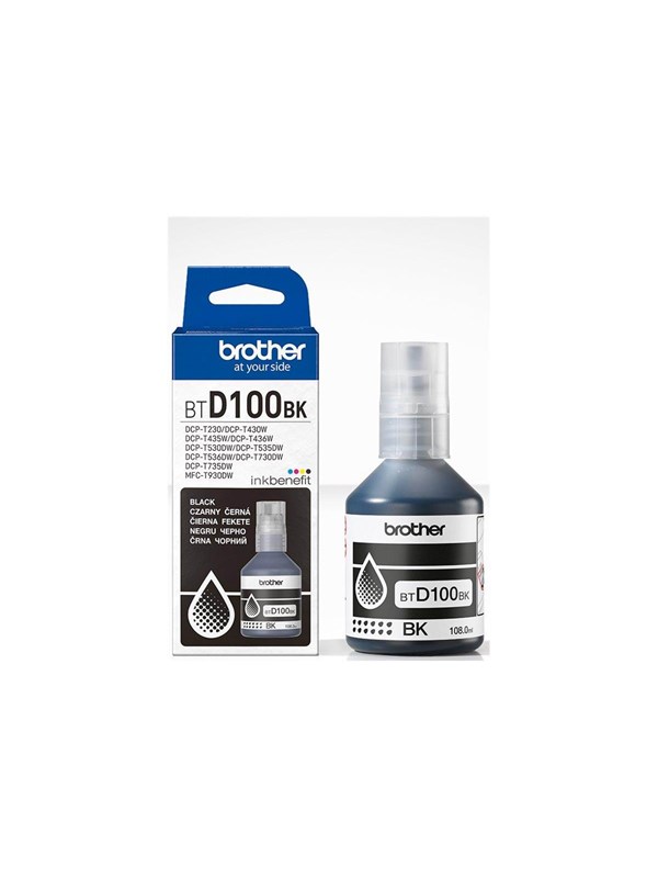 Brother BTD100BK - high capacity - black - original - ink refill