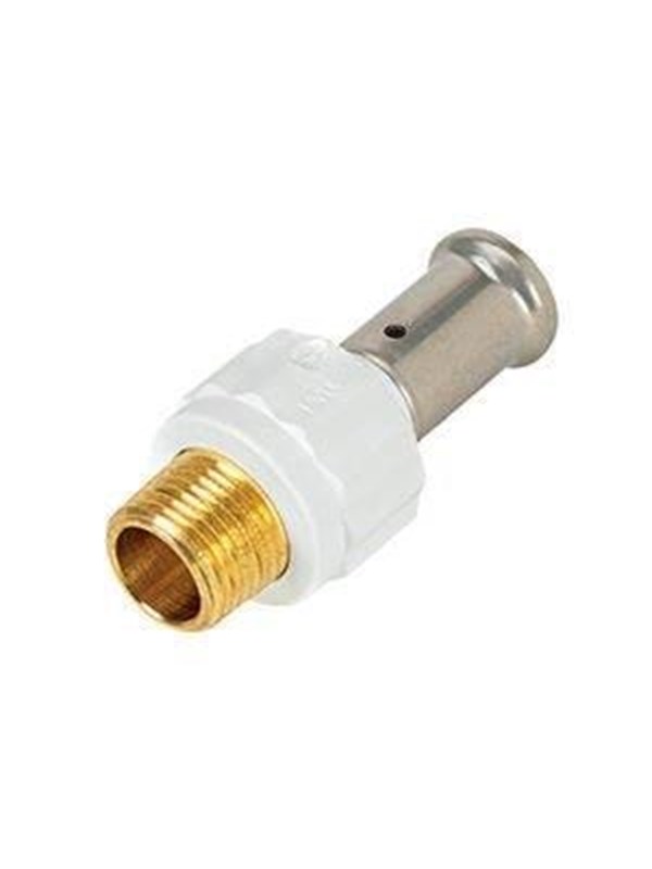 Henco straight male iron adapter 20 mm x 12