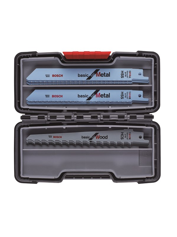Bosch 15-delers bajonettsagblad-sett Wood and Metal Basic S 918 AF (5x); S 918 BF (5x); S 617 K (5x)