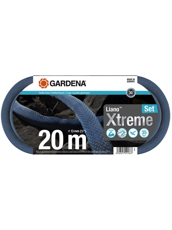 Gardena Tekstilslange Liano™ Xtreme 20 m Sett