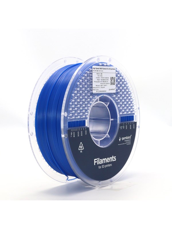 Gembird High Speed ABS - Blue - 1.75mm ø - 1 kg