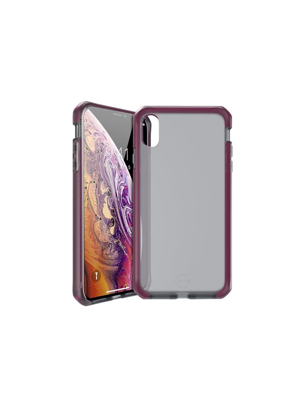 ITSKINS SUPREME FROST cover for iPhone XS / X®. Smoke and fushia