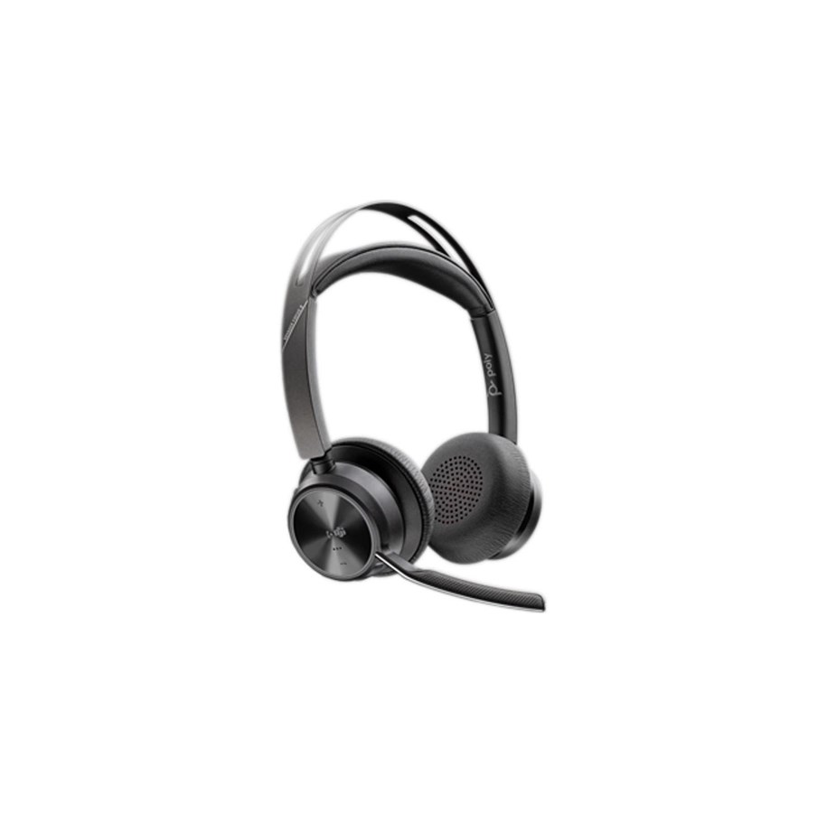 HP Poly Voyager Focus 2 Microsoft Teams Certified USB-C-C Headset +USB-C/A Adapter