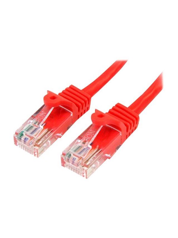 StarTech.com 5m Red Cat5e / Cat 5 Snagless Ethernet Patch Cable 5 m - network cable - 5 m - red - Rød - 5m