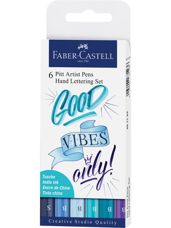 Faber-Castell India ink Pitt Artist Pen Lettering 6x