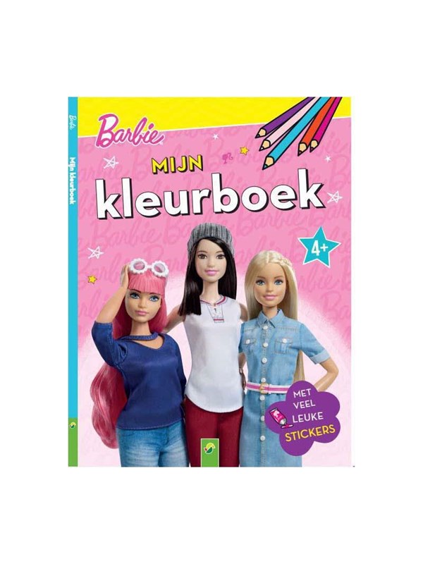 Wins Holland My Coloring Book with Stickers - Barbie