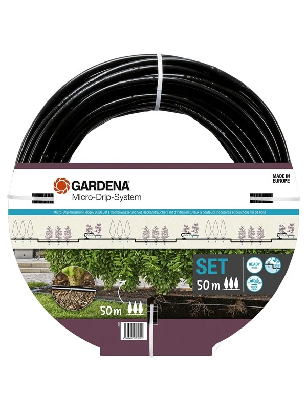 Gardena Micro-Drip-vanning Hekk-/Busk-Sett (50 m)
