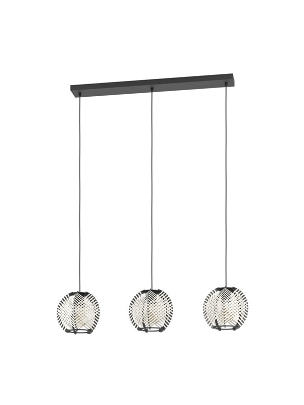 EGLO WAVERTON LANGBORD L920 E27 SVART/TRE/HVIT