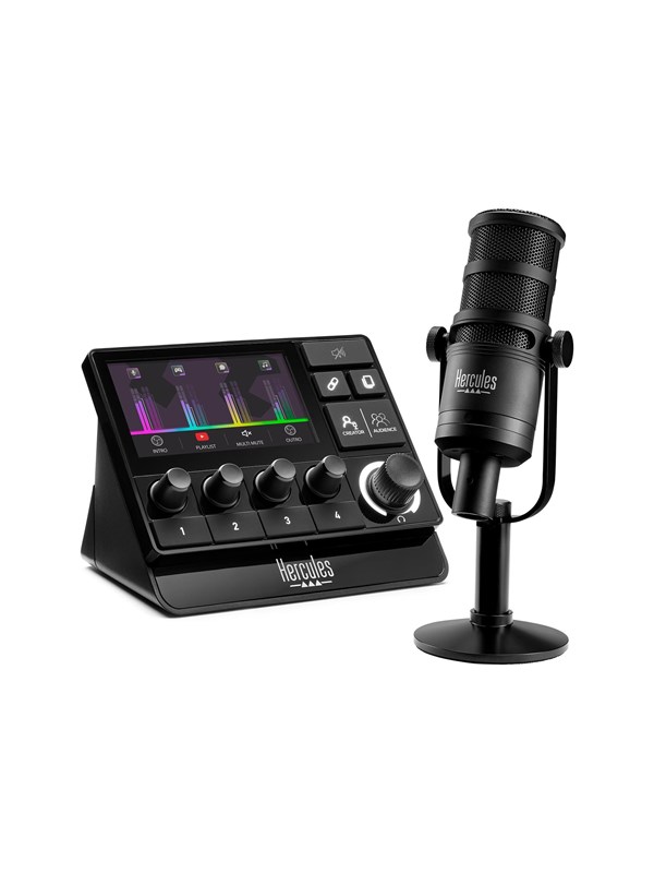 Hercules Stream Essentials Kit XLR (Stream 200 + XLR Microphone)