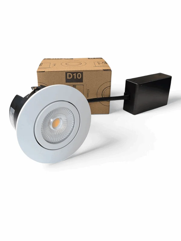 HiluX D10 recessed spot GU10 Matt white
