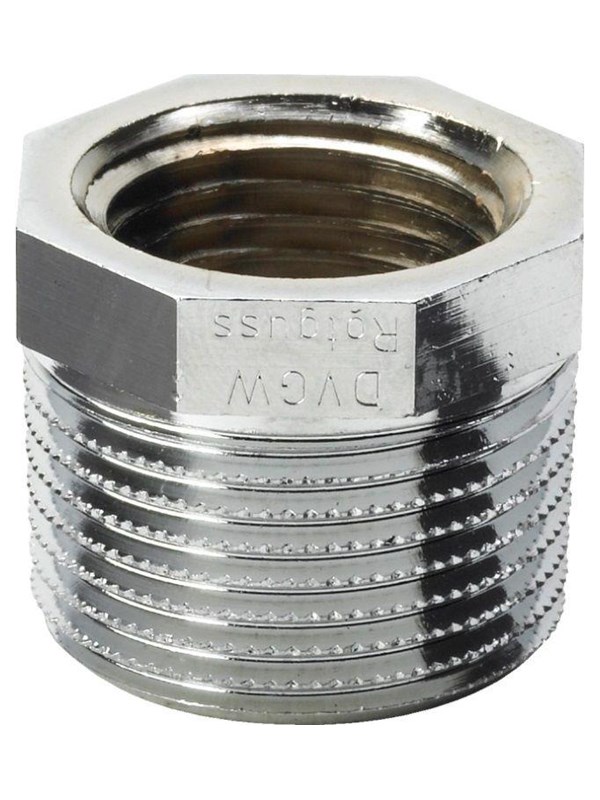 Viega Nipple socket 3/4" x 1/2" chrome plated gunmetal