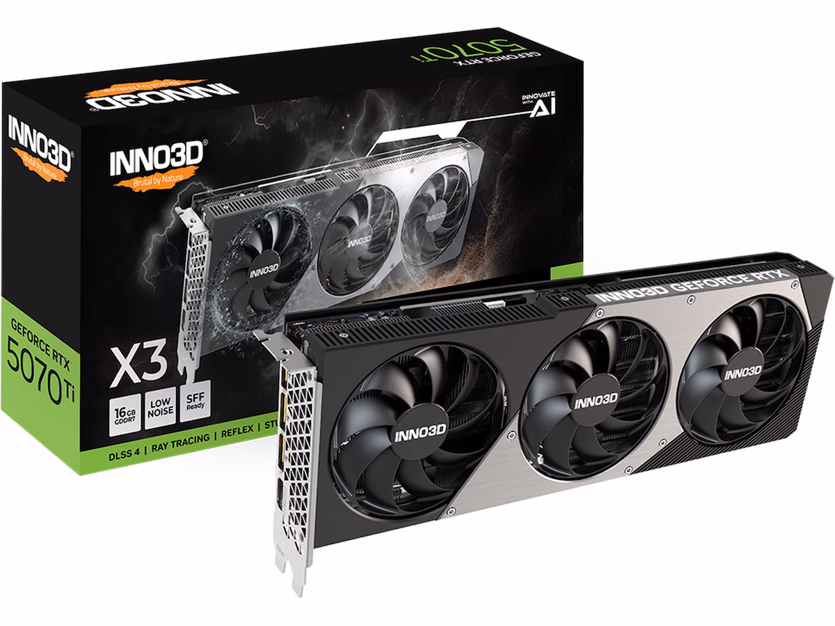 Inno3D GeForce RTX 5070 Ti X3 - 16GB GDDR7 RAM - Grafikkort