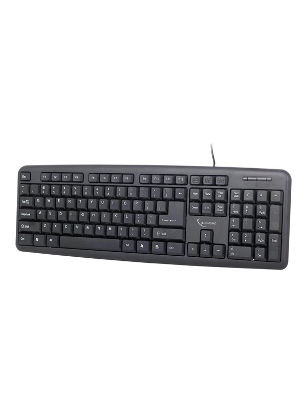 Gembird KB-U-103 - keyboard - US - black - Tastatur - Engelsk (USA) - Svart