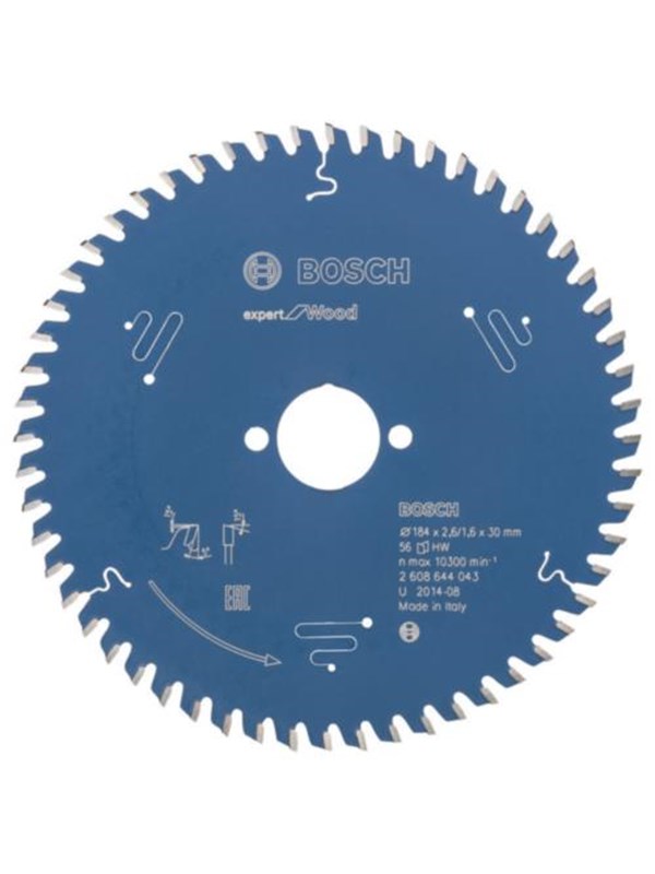 Bosch Circular Saw Blade 184 x 30 x 2.6 mm 56T Expert for Wood