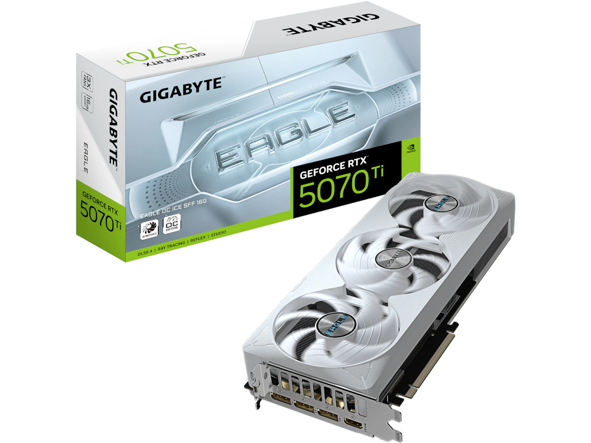 GIGABYTE GeForce RTX 5070 Ti EAGLE OC ICE - 16GB GDDR7 RAM - Grafikkort