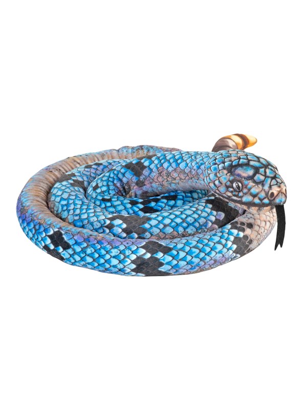 Wild Republic Plush Toy Living Earth Snakes 152 cm Blue Rock Rattlesnake