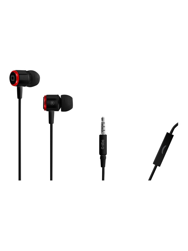 SBS In Ear Stereo Earset Studio Mix 40 - Black/red