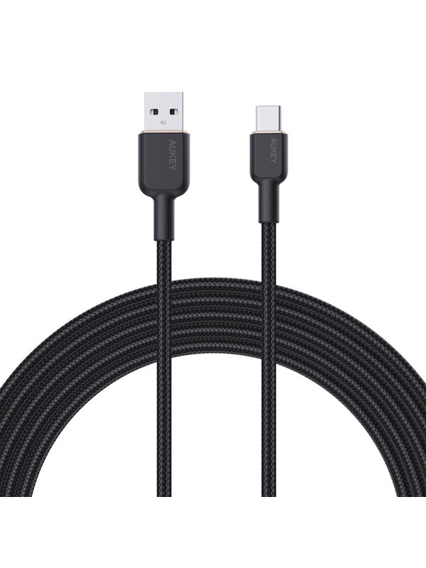Aukey CB-NAC1 USB-C Type-C Power Delivery PD 60W 3A 1m nylon - Black