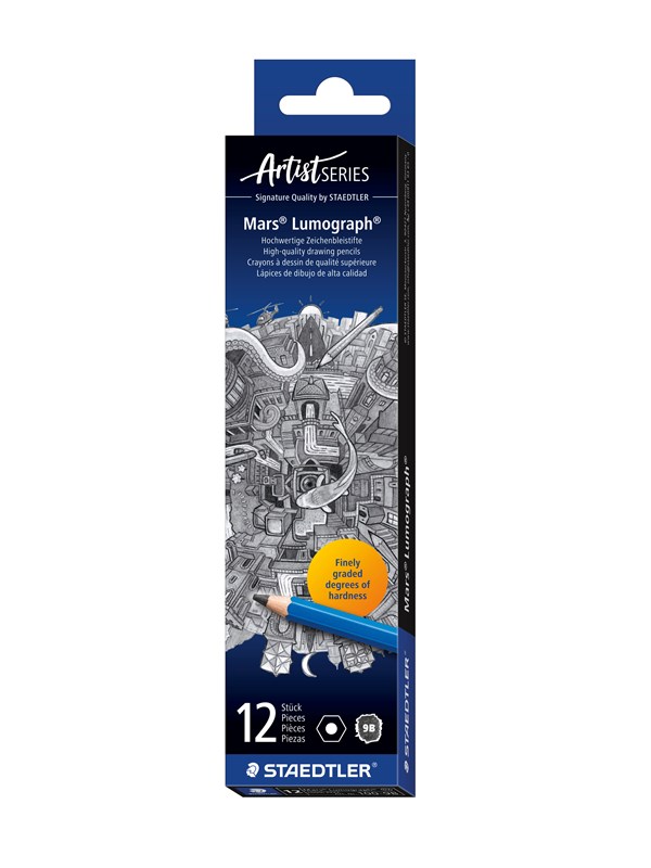 Staedtler Pencil Mars Lumograph 9B  12 pcs