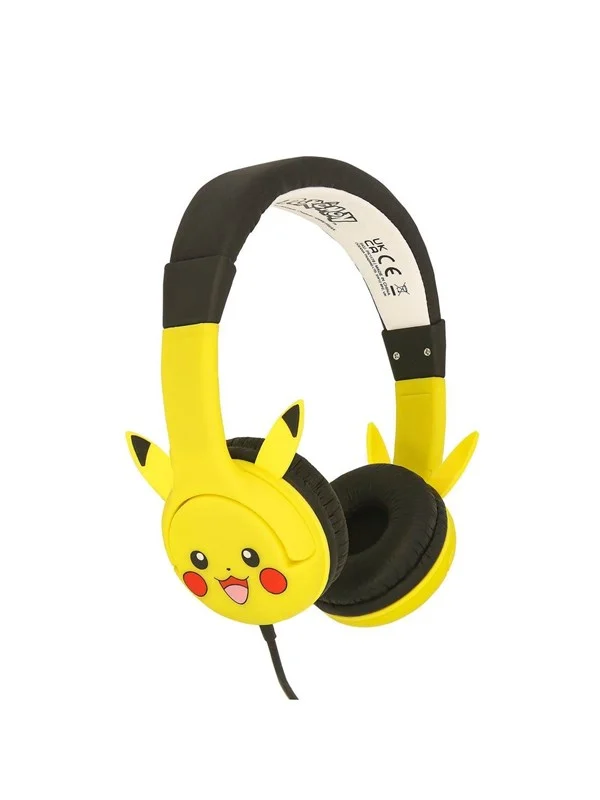 OTL Pokémon Pikachu - Barnehodetelefoner - Volumbegrenset 85dB max