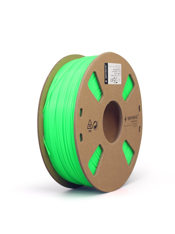 Gembird ABS filament - Grønn - 1.75mm ø - 1 kg