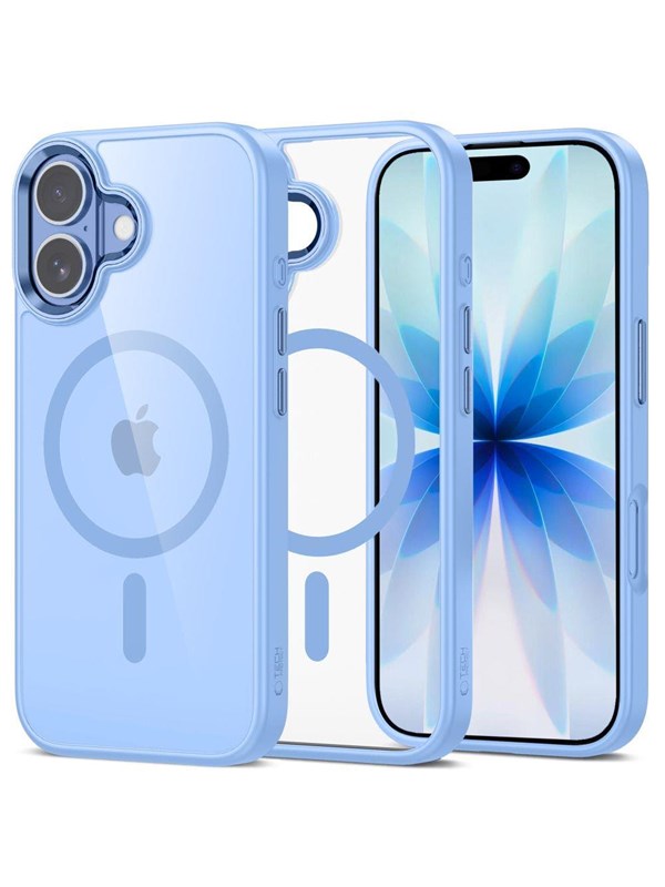 Tech-Protect  MagMat MagSafe Case for iPhone 17 - Clear Blue