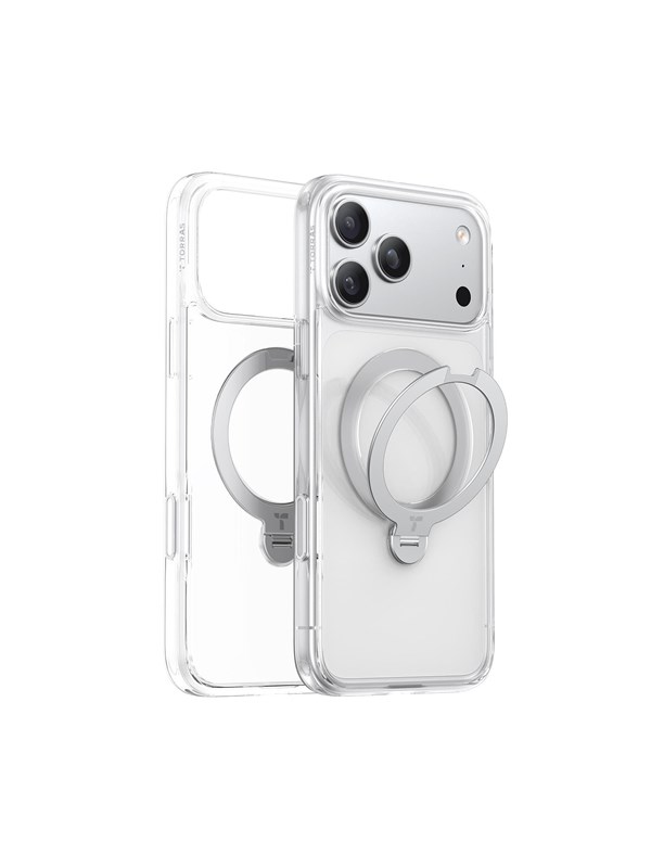 Torras Ostand Q3 Spin clear - iPhone 17 Pro